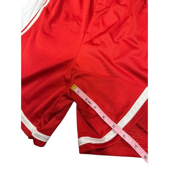 Vintage Eastbay Men’s Game Shorts Red White L Large Scar/Wht NEW - Picture 7 of 9